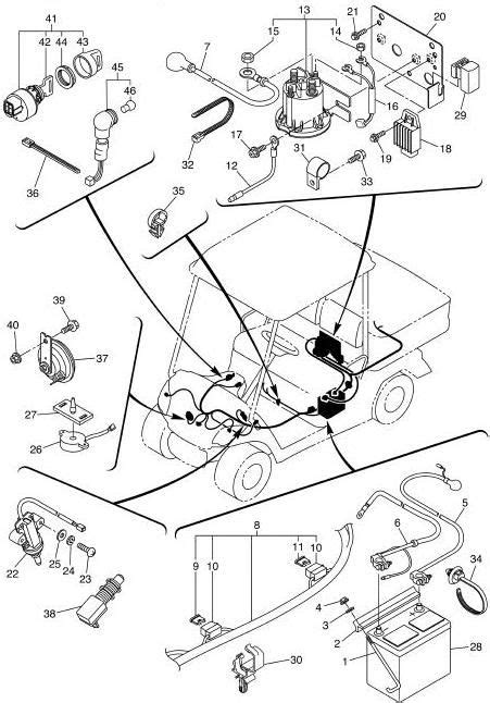 | yamaha golf cart steering column box shaft and white wheel w hardware. Yamaha J55 Golf Cart Wiring Diagram - Wiring Diagram Schemas