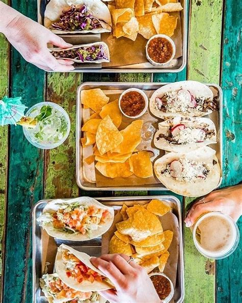 Grilled southern fish tacos with cabbage slaw. Can we taco bout this lineup | 📷 Red Fish Blue Fish | Red ...