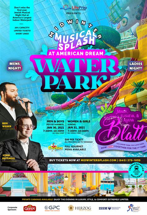 Offer can be used only once per customer. Midwinter Music Splash at The American Dream Waterpark ...