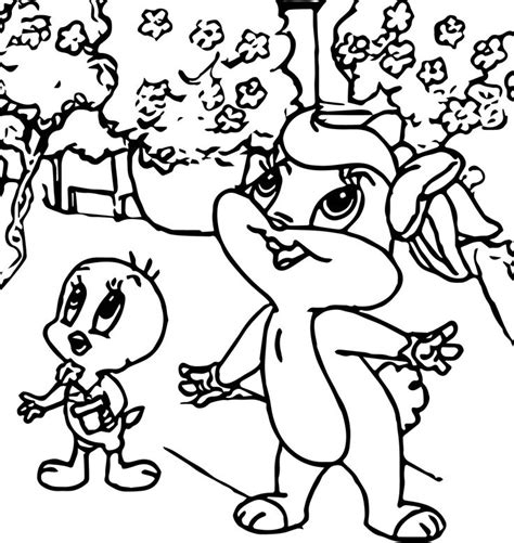 Baby taz playing scooter in baby looney tunes coloring page. awesome Warner Bros Baby Looney Tunes Lola And Tweety ...