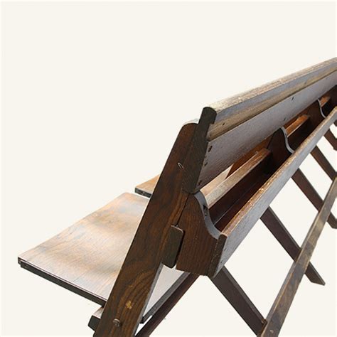 If you have a need for folding chairs, we've got you covered. Vintage Folding Church Pew - Vintage Matters