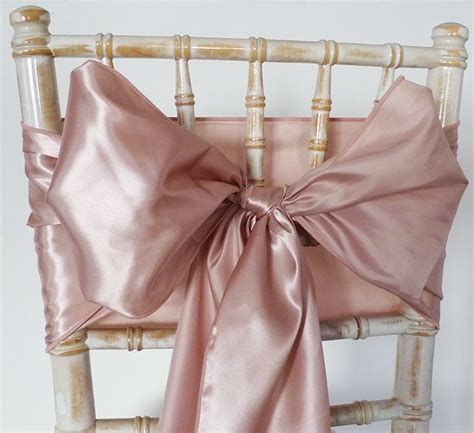 Visit us to explore our wide array of options and we are sure that you will find perfect chair sashes for your rendezvous easily! Satin Chair Sash - Rose Gold | Rose gold wedding decor ...