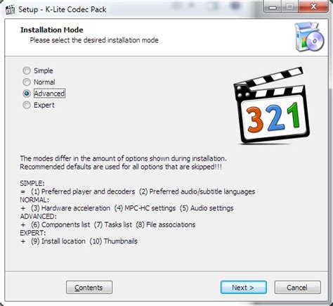 It is easy to use, but also very flexible with many options. K-Lite Codec Pack Standard 16.1.2 / Update 16.1.5 Free ...