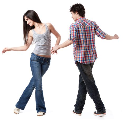 Two young couples are in for a swing. West Coast Swing - Lyon Vaise Croix-Rousse - débutant ...
