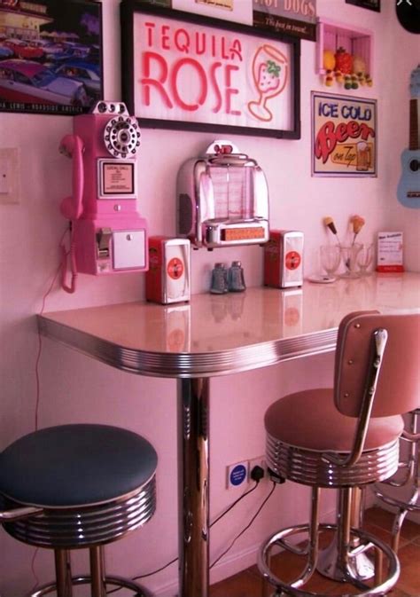 Diner booth, chairs, tables, home diner. Image uploaded by LexiPicker. Find images and videos about ...