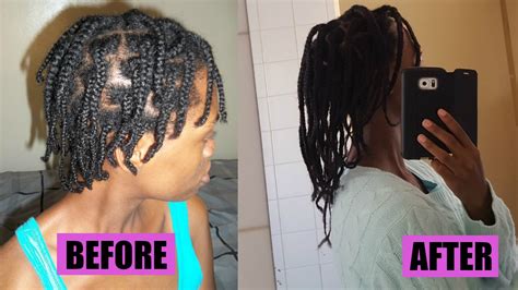 Micro braids on your own hair. Natural Hair| Braids helped my hair grow!! (4B/4C hair ...