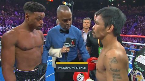 Congratulations to both fighters on making this work. MANNY PACQUIAO VS. ERROL SPENCE JR. - YouTube