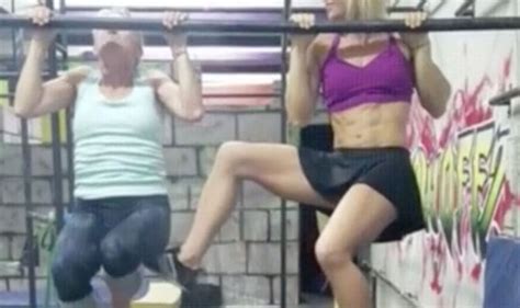 Join the gym group today for affordable gym membership with no contract. Blonde stuntwoman Jessie Graff does pull ups with her mum ...