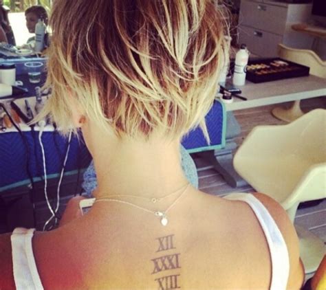 Check spelling or type a new query. Kaley Cuoco Reveals Neck Tattoo, Back of Pixie Cut - The ...
