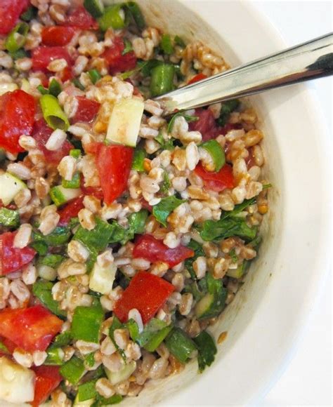 Maybe you would like to learn more about one of these? tomato-cucumber-farro salad | Zucchini salad, Farro salad ...