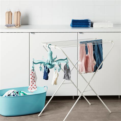 Clolihang premium jemuran handuk premium: PRESSA jemuran baju dgn 16 penjepit baju, toska | IKEA ...
