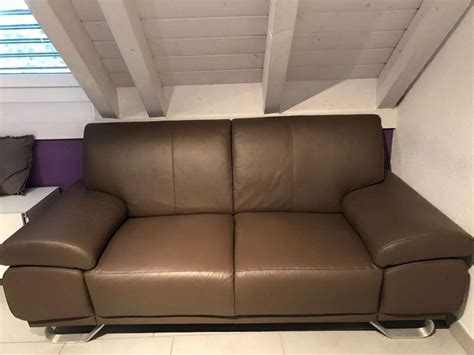 Sofa leder in der verkaufe eine echt leder sofa garnitur, 3er 200cm, 2er 170cm, 1er 105cm länge, 95cm tiefe bei. echt Leder Sofa in Braun, Abholung in SG | Kaufen auf Ricardo