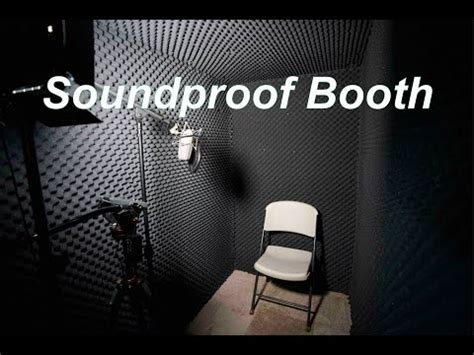 The soundproof room is 3x3m. DIY Soundproof Booth - YouTube