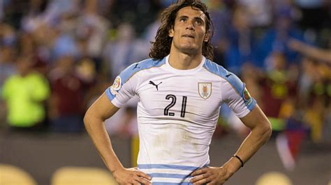 Edinson's international career began on 6th february 2008, when he scored against colombia. Edinson Cavani Uruguay 06092016 - Goal.com