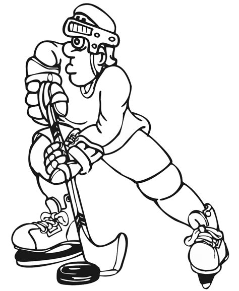 Hockey coloring page from nhl category. Hockey Coloring Pages