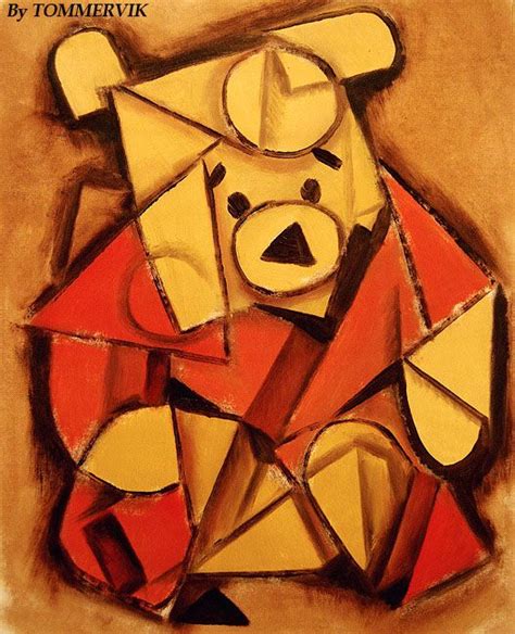 Rubin's views, whether it was braque or picasso, who invented cubism and the. Cubism bear made out of different shapes. | Cubism art ...