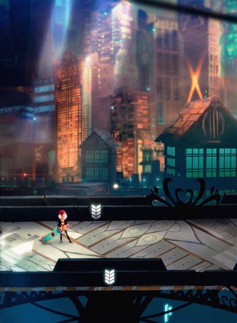 Find gifs with the latest and newest hashtags! Role Playing Video Game Art — Transistor gif