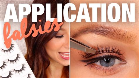 Before you begin the application check the length of the eyelash and beautiful eyes have been known to stop people in their tracks, so go grab a pair to step up your. HOW-TO APPLY FALSE EYELASHES + Eyelash Favorites - YouTube