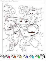 Comme tous les autres coloriages magiques, vous avez 4. coloriages magiques cars | Coloriage, Coloriage magique ...