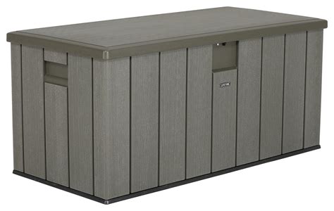 This pool storage box features a classic shape and can accommodate a variety of items for storage. Lifetime Outdoor Storage Box - 565L - (3) Reviews - All ...