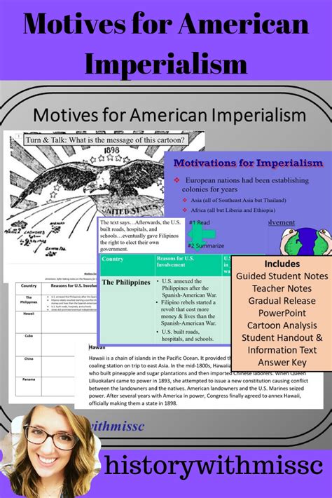 Learn vocabulary, terms and more with flashcards, games and other study tools. UPDATED! Motives for American Imperialism | American ...