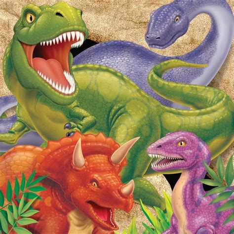 Malvorlage dinosaurier langhals schmetterlinge zum ausdrucken gratis dinosaur coloring. Dinosaurierservietten mit T-Rex, Langhals, Triceratops und ...