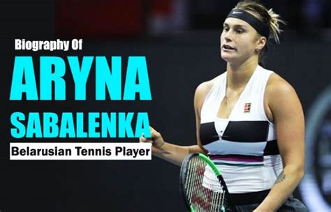 Aryna siarhiejeŭna sabalenka is a belarusian professional tennis player. Aryna Sabalenka Tennis Player Biography, Family, Carrier ...