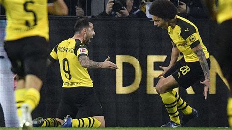 This overview shows the highest graded players of the current season in the bundesliga in order of average grade. Bundesliga: Alcacer nets winner as scintillating Dortmund ...