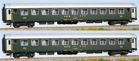 Lsmodels, le spécialiste du train miniature et du modélisme belge. LS Models Set of 2 passenger cars 2nd class type Bcn with 11 compartments - EuroTrainHobby