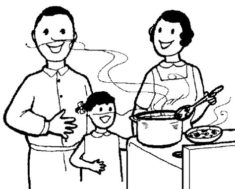 Retro family talking at the dinner table in black and white #1226513 by andy nortnik. Black Family Art Pictures - Cliparts.co