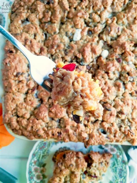 Sweet potato pizza 1 cup mashed sweet potatoes 1 cup whipped topping blend in a mixer, cream cheese and powdered mix well, stir in whipped topping. Oatmeal Cookie Marshmallow Sweet Potato Casserole - Life's ...