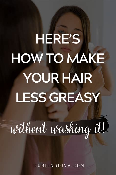 Cut out all harsh, drying ingredients (like sulfates and alcohols, which include aerosol hairsprays, mists, dry shampoos,. Here's How To Make Your Hair Less Greasy Without Washing ...