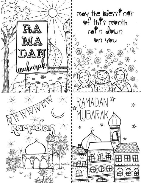 We have collected 38+ eid mubarak coloring page images of various designs for you to color. Ramadan Coloring Cards printable - Digital download ...