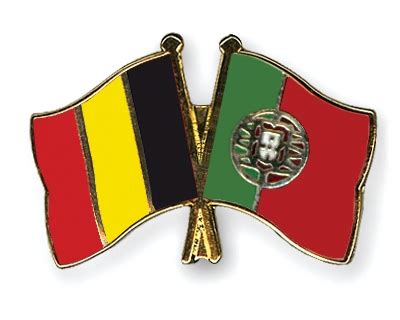 Dit is het verslag van de wedstrijd belgië tegen portugal op 27 jun. Crossed Flag Pins Belgium-Portugal Flags