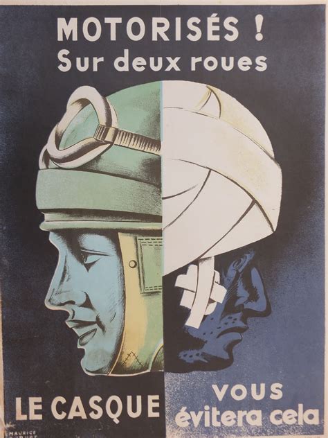 Helmet, safety, construction, builder, worker, icon, logo, symbol, vector, design. Vintage French safety poster wall art Durupt motorcycle ...