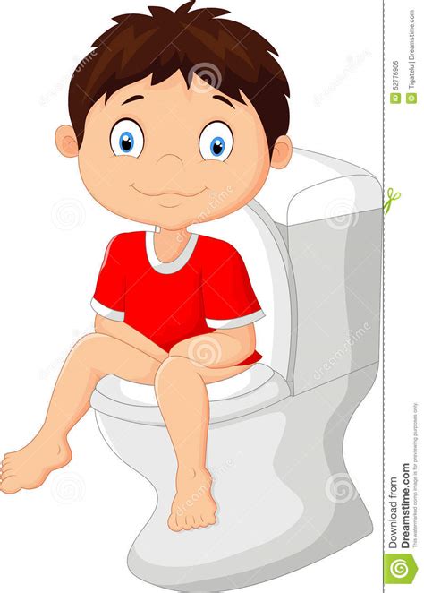 Hi, it depends on the context. Karikatur Des Kleinen Jungen, Die Auf Der Toilette Sitzt ...