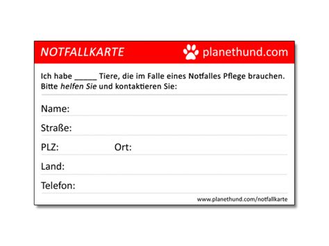 Check spelling or type a new query. Notfallkarte für Tierhalter | Hundezubehör | Planet Hund