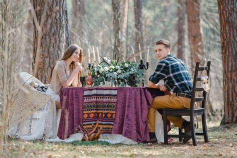 Весеннее бохо в лесу: свадебная съемка Андрея и Наташи - Weddywood