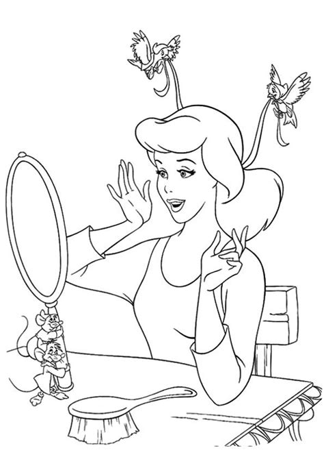 Keep your child busy with free download disney princesses coloring pages and develop the habit of learning at an early age. print coloring image - MomJunction | Cinderella coloring ...