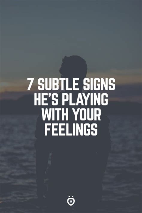 The lifestyle of a particular person or group of people is the living conditions,. 7 Subtle Signs That He's Only Playing And That He Isn't ...