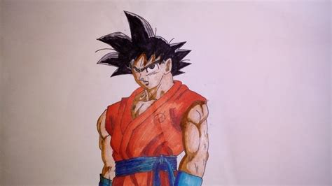 Dragon ball z is one of those anime that was unfortunately running at the same time as the manga, and as a result, the show adds lots of filler and massively drawn out fights to pad out the show. Drawing Goku from Dragon Ball Z Resurrection F by Param - YouTube