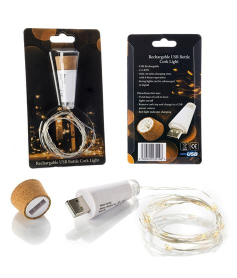 These string lights have a beautiful ambient lit glow and are perfect for decorating trees, shrubs, gardens and patios. LED String Lights with Rechargeable USB