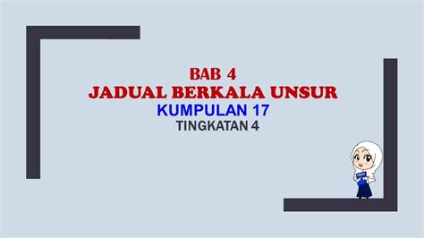 Kimia tingkatan 4 (kssm) bab 1: NOTA KIMIA Tingkatan 4 KSSM : Bab 4 - Kumpulan 17 - YouTube