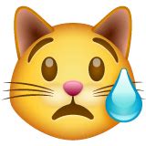 The same as a cring face emoji but only with the face of a cat. Crying Cat Emoji — Dictionary of Emoji, Copy & Paste