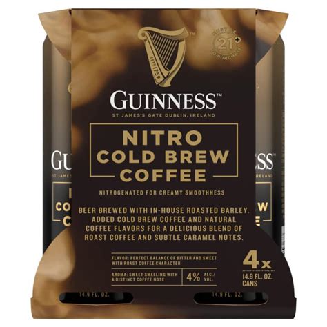 They brew the world's most popular nitro stout. Guinness Nitro Cold Brew Coffee | Shop Online - DramStreet.com