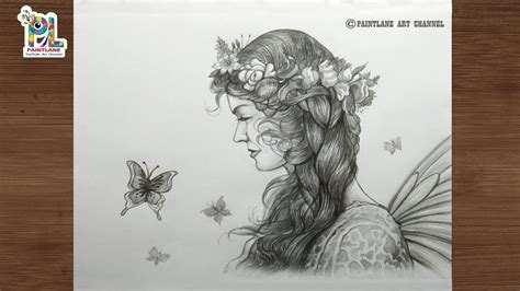 You will be really impressed with the talent these great artists possess. Pencil sketch and drawing girl side face with flowers ...