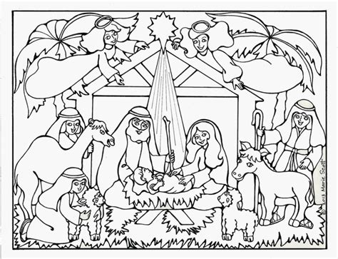 What to put on coloring sheet for christ is born? Free Nativity Coloring Pages Printable - Coloring Home