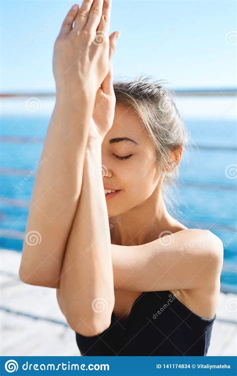 Maybe you would like to learn more about one of these? Portrait Of A Young Sporty Attractive Woman Practicing ...
