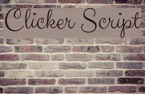 Free clicker script font download. Clicker Script Font - FFonts.net