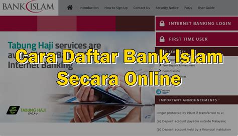 Cara mudah daftar akaun bank islam online | bankislam.biz. Cara Daftar Bank Islam Secara Online | Sii Nurul - Sii ...
